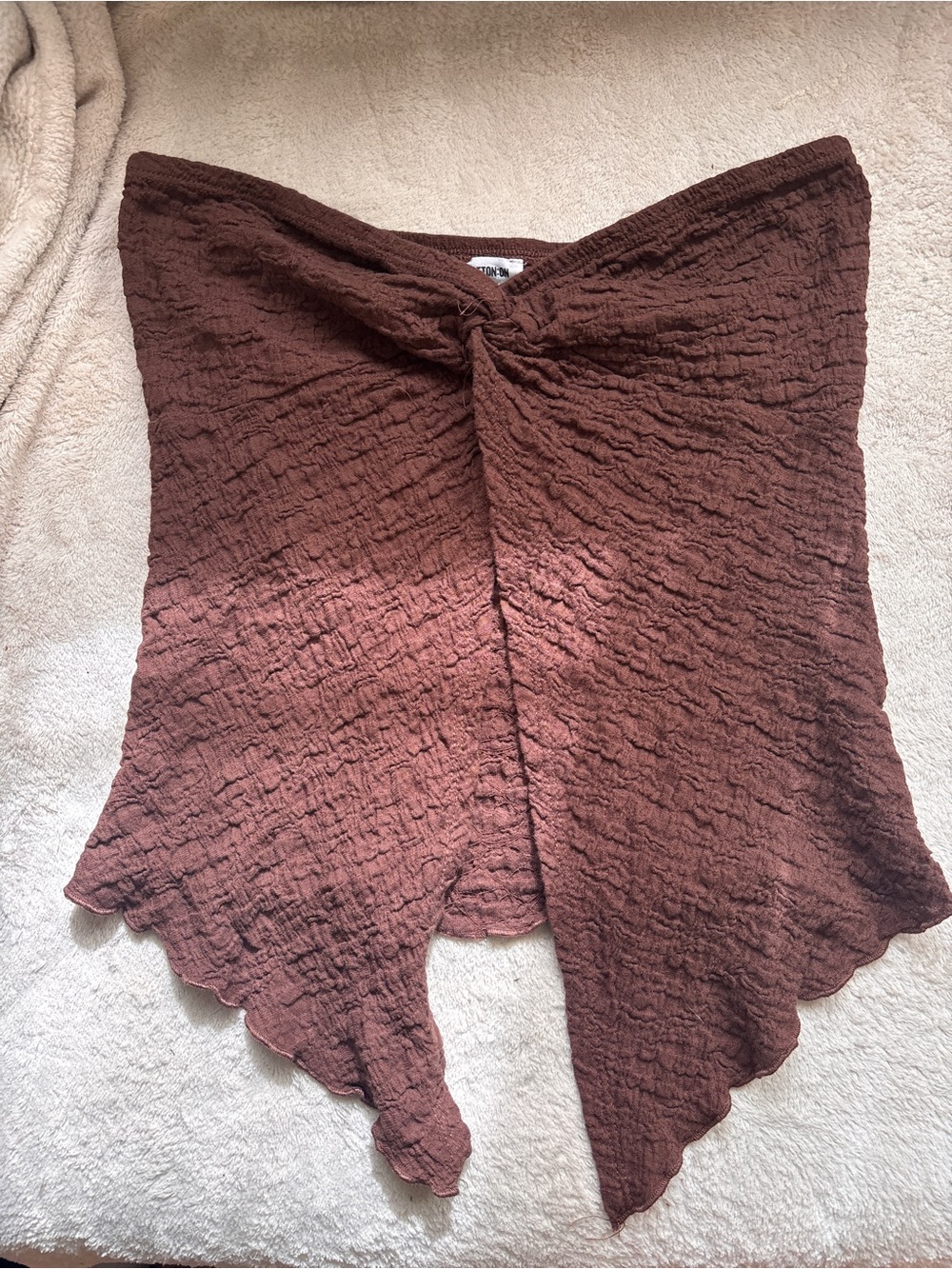 Brown tube top